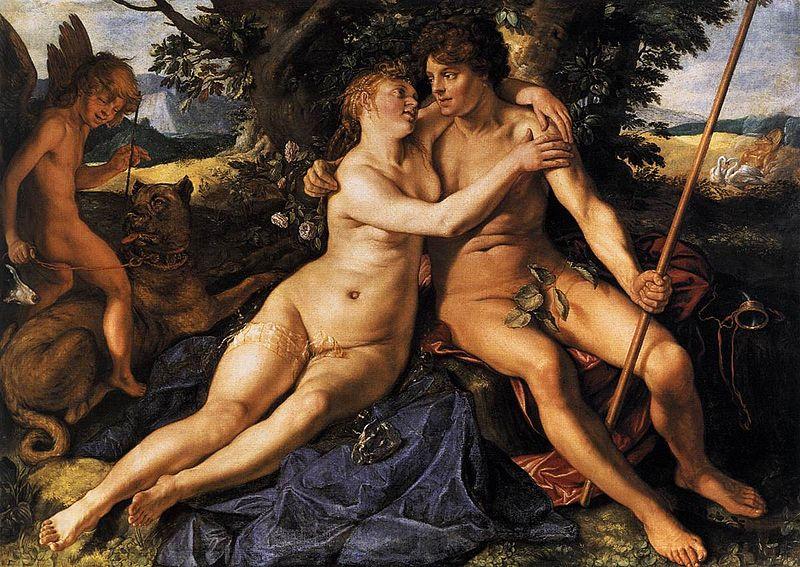 Hendrick Goltzius Venus and Adonis.